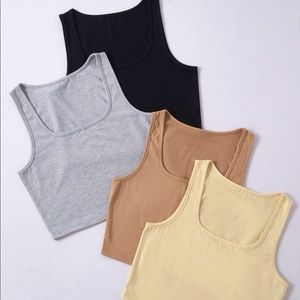 2pk crop top (Beige and nude ONLY)